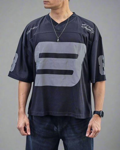 Evo UNISEX - Noir Reflective Cropped Jersey