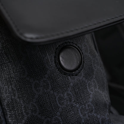 Gucci GG Supreme Monogram Backpack with Web Stripe