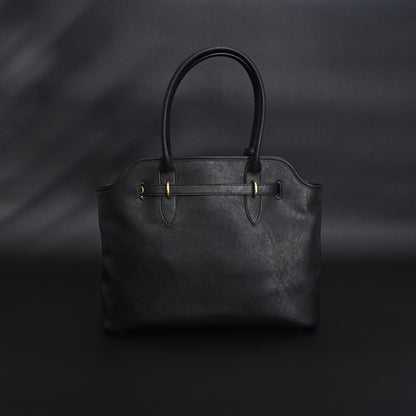 Miu Miu Leather Tote Bag – Classic Black