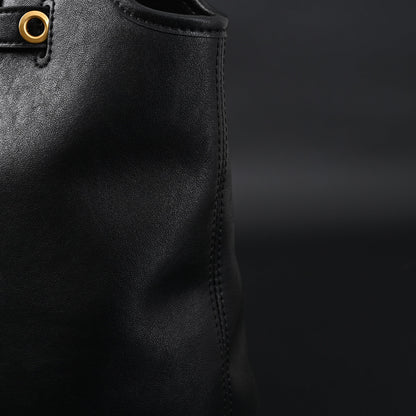 Miu Miu Leather Tote Bag – Classic Black